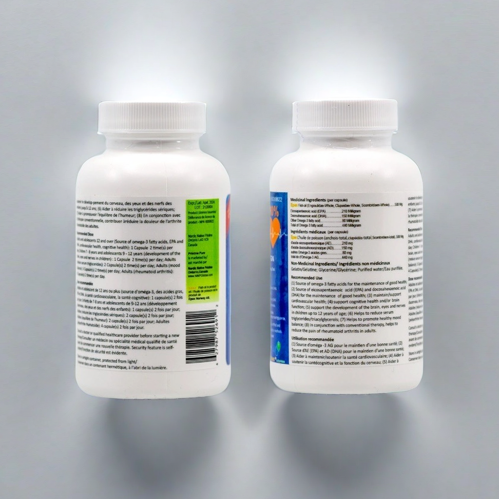 NNP Pristine 純 Epax Omega 3 具有最高效力 90% 濃縮物,TGN 魚油